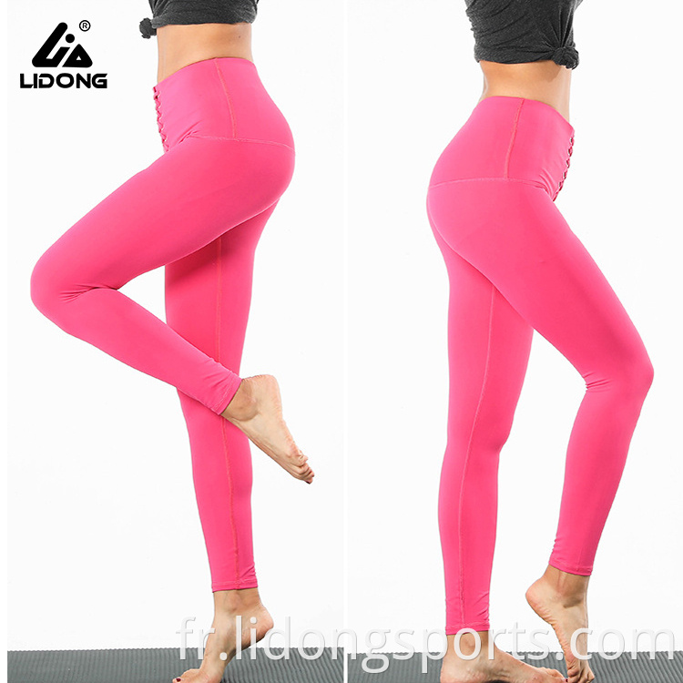 Dernières pantalons de yoga pour femmes à la mode Pantalons de yoga à taille haute pour femmes Leggings Sport de fitness Hip Up Fitness
